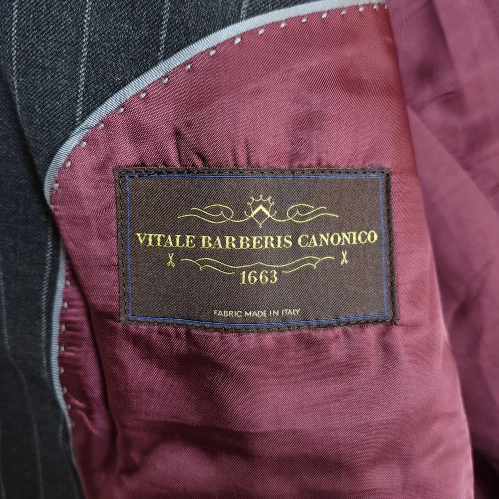 Brooks Brothers Brooksgate Milano Pinstripe Blazer Canali Wool 42R